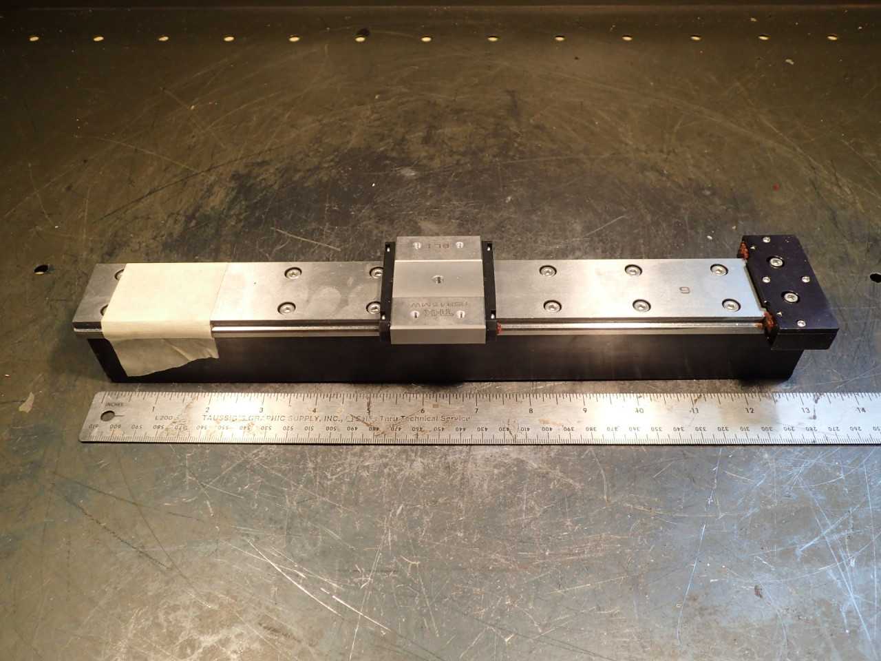 THK RSR 15 MW 6LI 12" 300mm Bearing Linear Guide Rail with Auminum Mount Block - BEARINGS