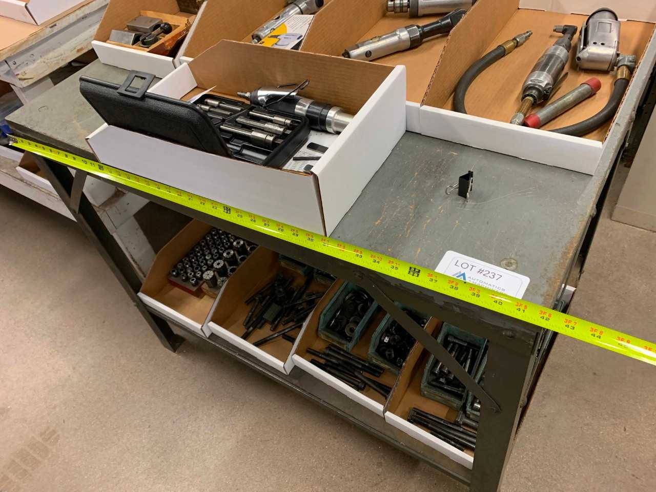42"x 28" Two Shelf Wooden Table (Contents Not Included) - ELECTRIC POWER TOOLS 42"x 28" Two Shelf Wooden Table (Contents Not Included) - ELECTRIC POWER TOOLS
