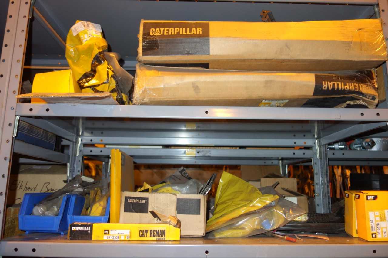 CONTENTS OF SHELVING, CAT HEAVY EQUIPMENT PARTS - SHELVING