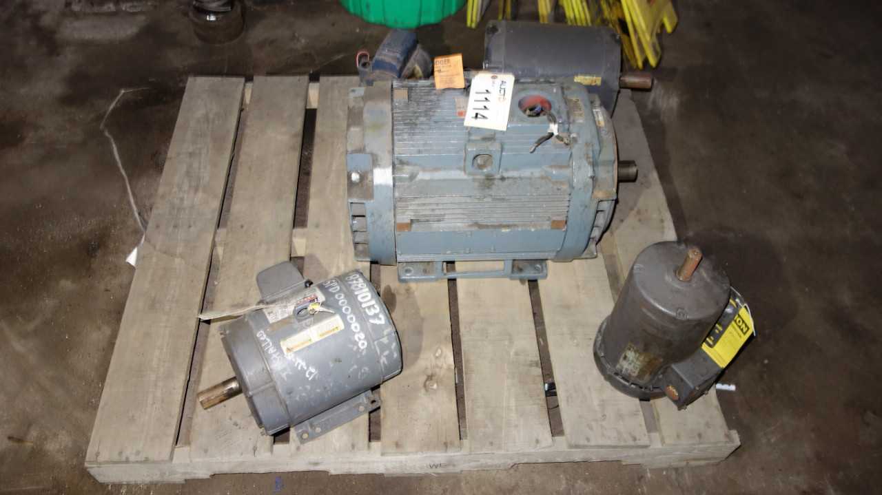 LOT OF 5 AC MOTORS - ELECTRIC MOTORS