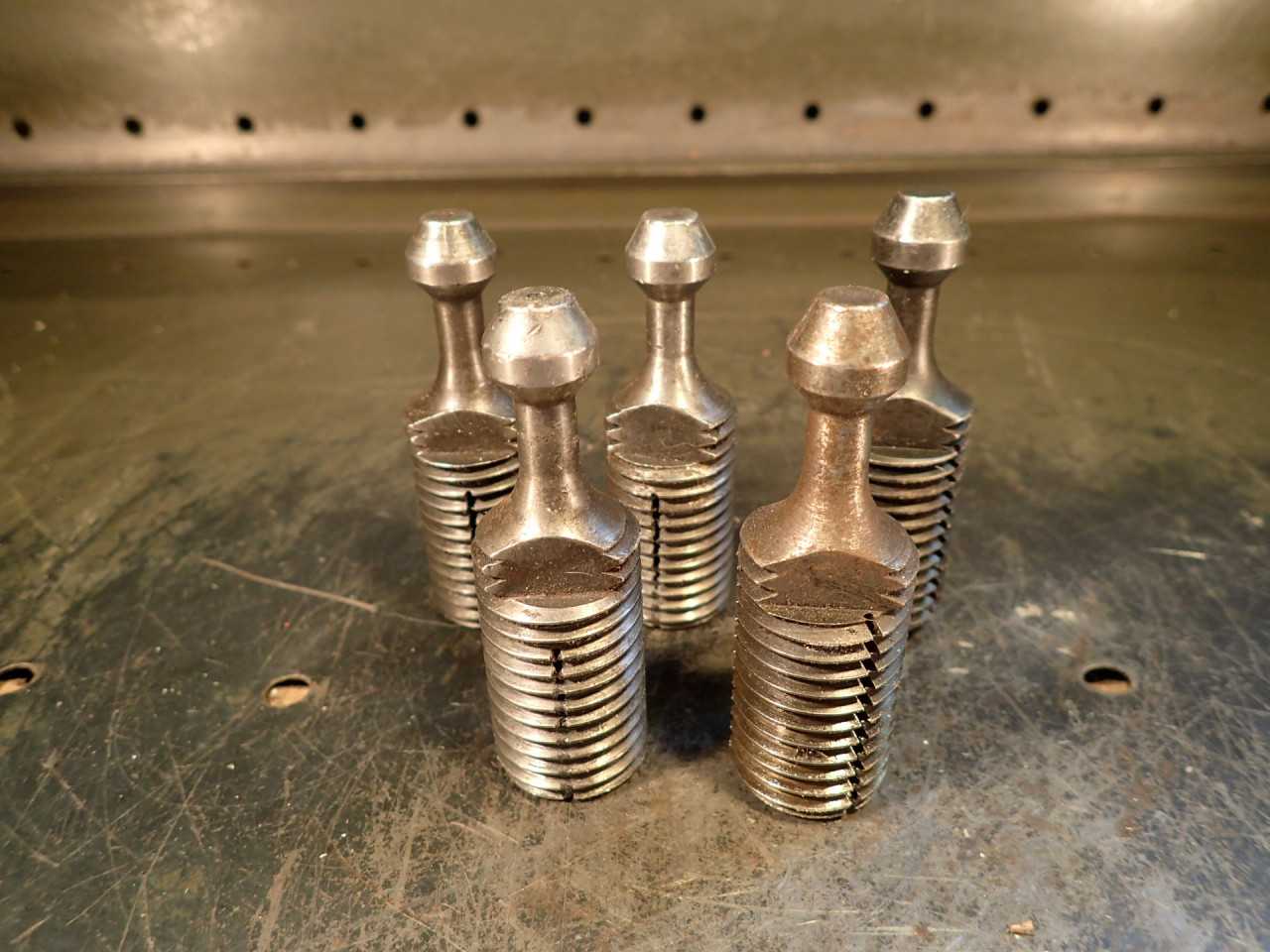 5 Piece Lot of NMTB-50 Tool Holder Pull Stud Retention Knobs Used Good Condition - MACHINING ACCESSORIES & TOOLING