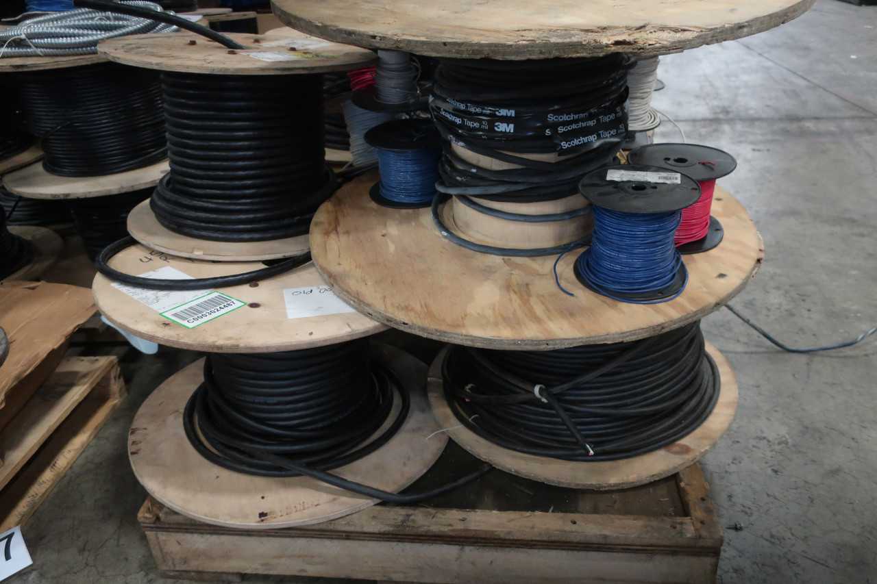 3 PALLETS OF ASSORTED ELECTRICAL WIRE - ELECTRICAL COMPONENTS