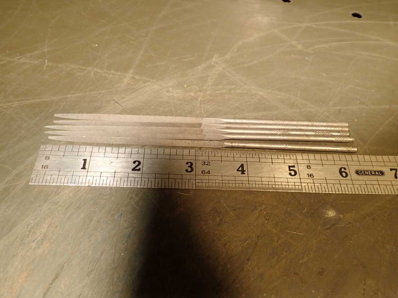 46 Pcs Grobet Vallorbe #6 Cut Three-Square Precision Swiss Pattern Needle Files - MACHINING ACCESSORIES & TOOLING