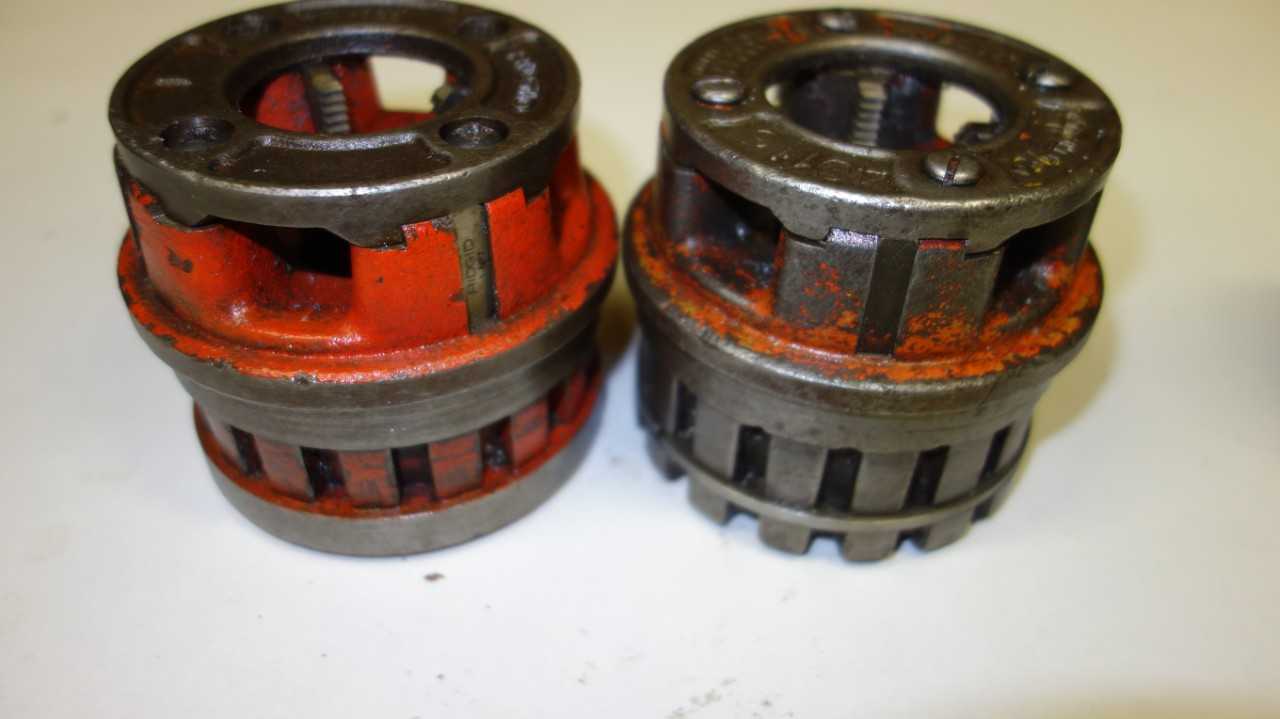 LOT OF 2 RIDGID 1 IN DIE HEADS - ELECTRIC POWER TOOLS