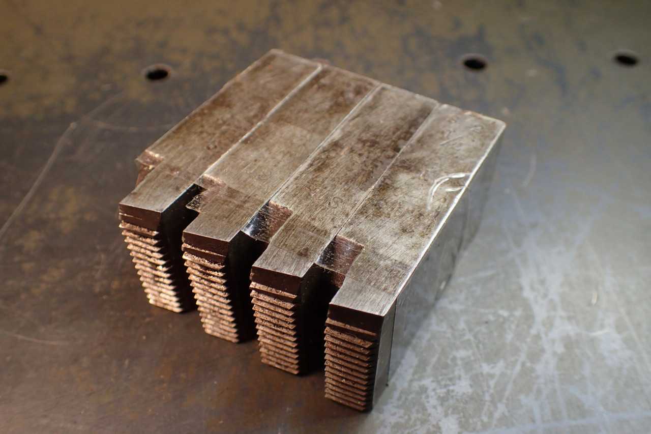 1/2" -13 NC US Thread Threading Chasers for Geometric 1-1/4"-D Die Heads, Used - MACHINING ACCESSORIES & TOOLING