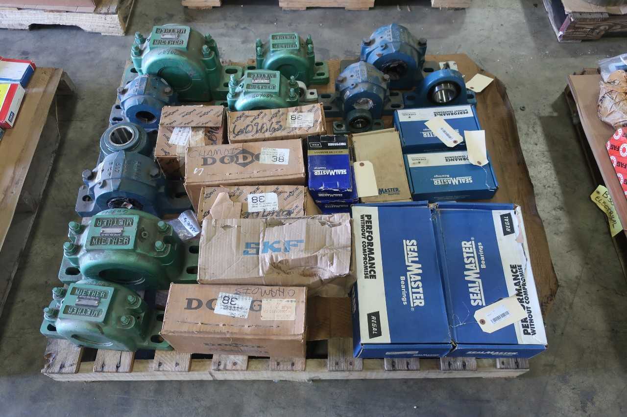 1 PALLET OF ASSORTED PILLOW BLOCK BEARINGS - BEARINGS