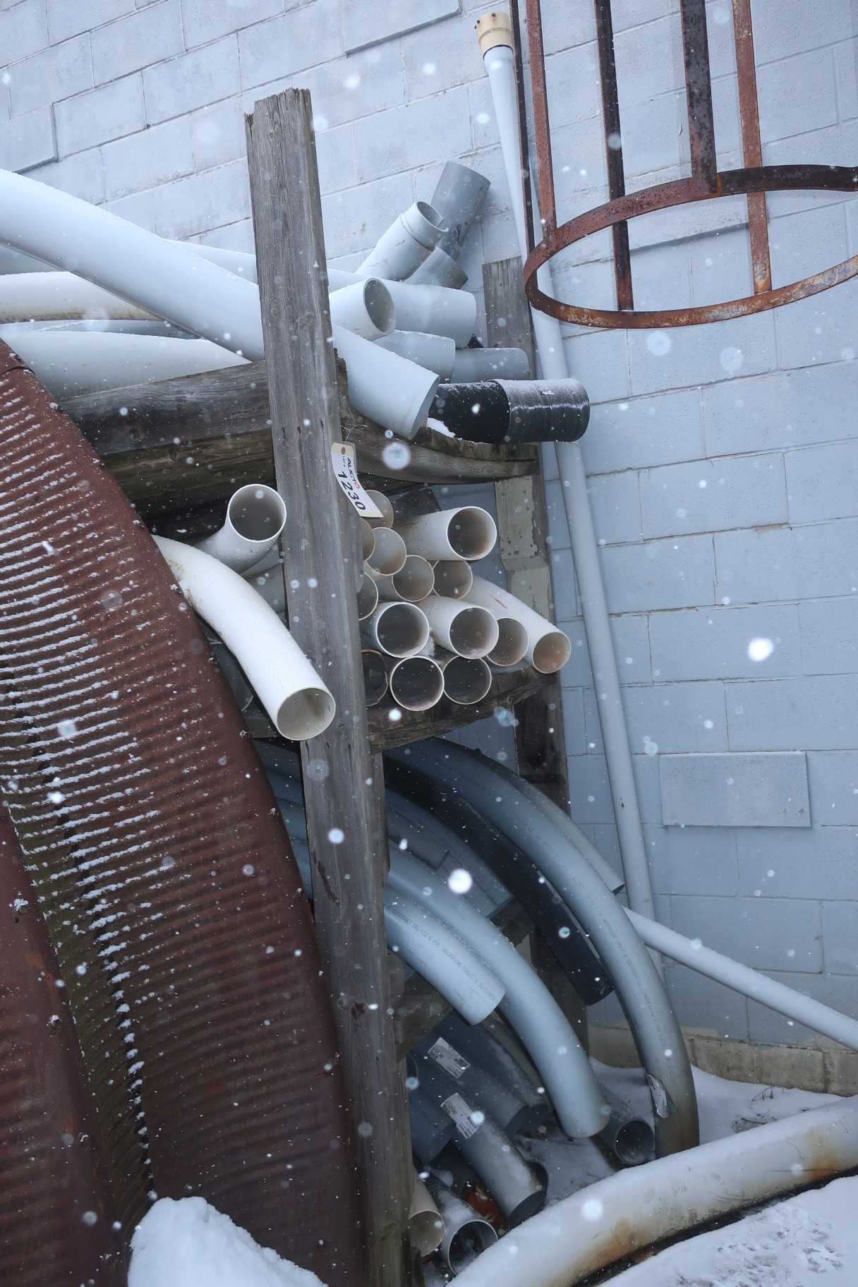 LOT OF ASSORTED 4", 90DEG PVC FITTINGS - PROCESS EQUIPMENT