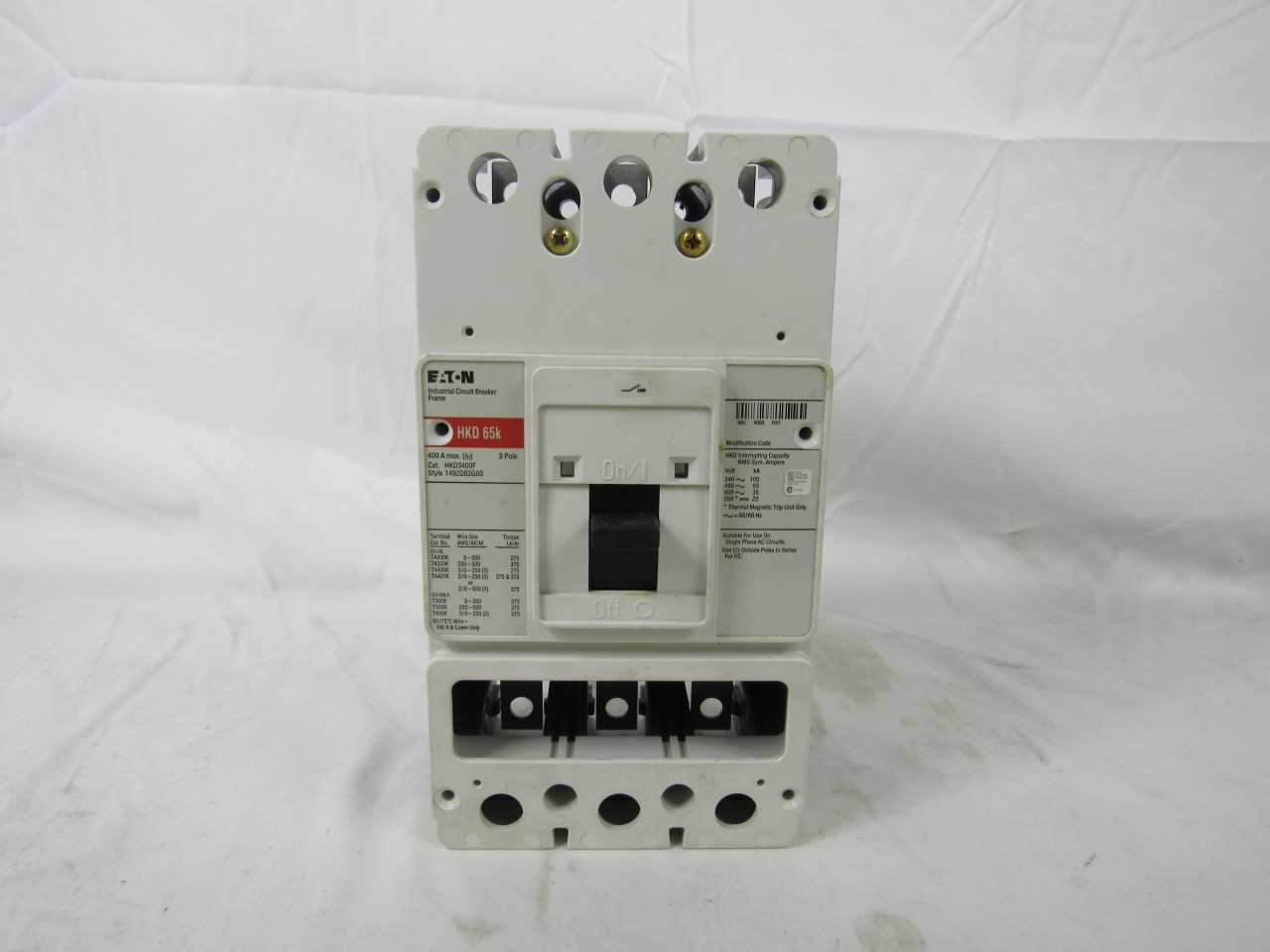 Lot of Quantity 1x HKD3400F MCCB/Molded Case Circuit Breaker - CIRCUIT BREAKERS