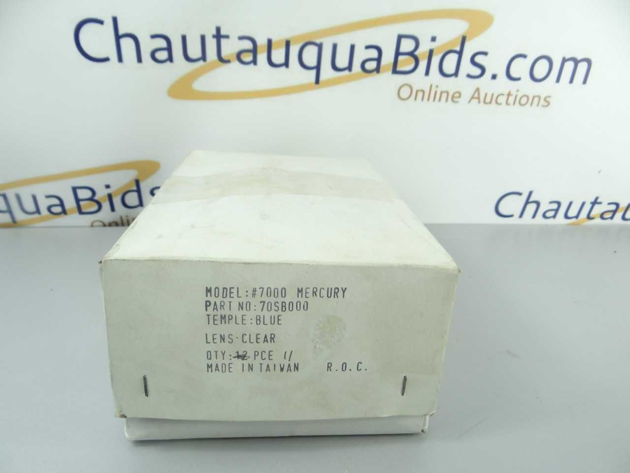 Box of 9 NEW Bouton Blue Temple Safey Glasses - MISCELLANEOUS