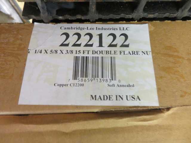 Cambridge Lee Double Flare Hose (Pallet) lot - MISCELLANEOUS