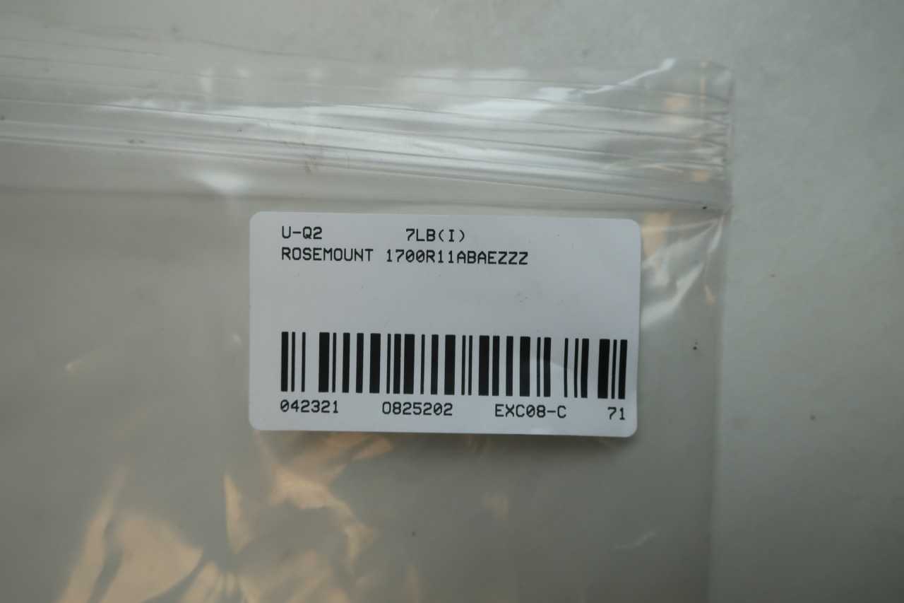 ROSEMOUNT 1700R11ABAEZZZ MICRO MOTION 85-265V-AC 18-100V-DC GAGE PRESSURE TRANSMITTER - INSTRUMENTATION