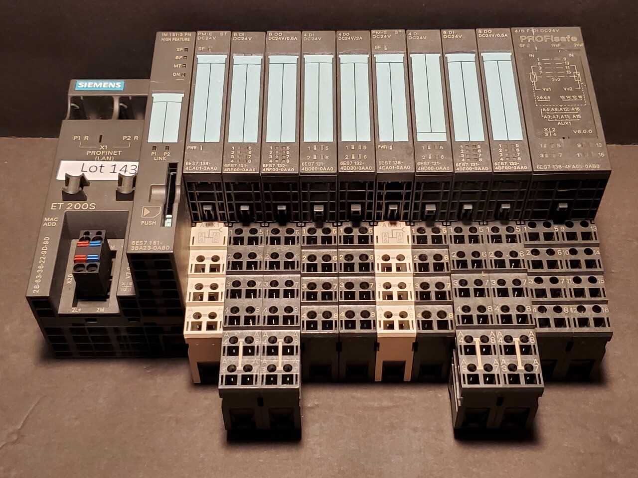 Siemens ET200S Remote I/O rack - AUTOMATION & CONTROLS Siemens ET200S Remote I/O rack - AUTOMATION & CONTROLS