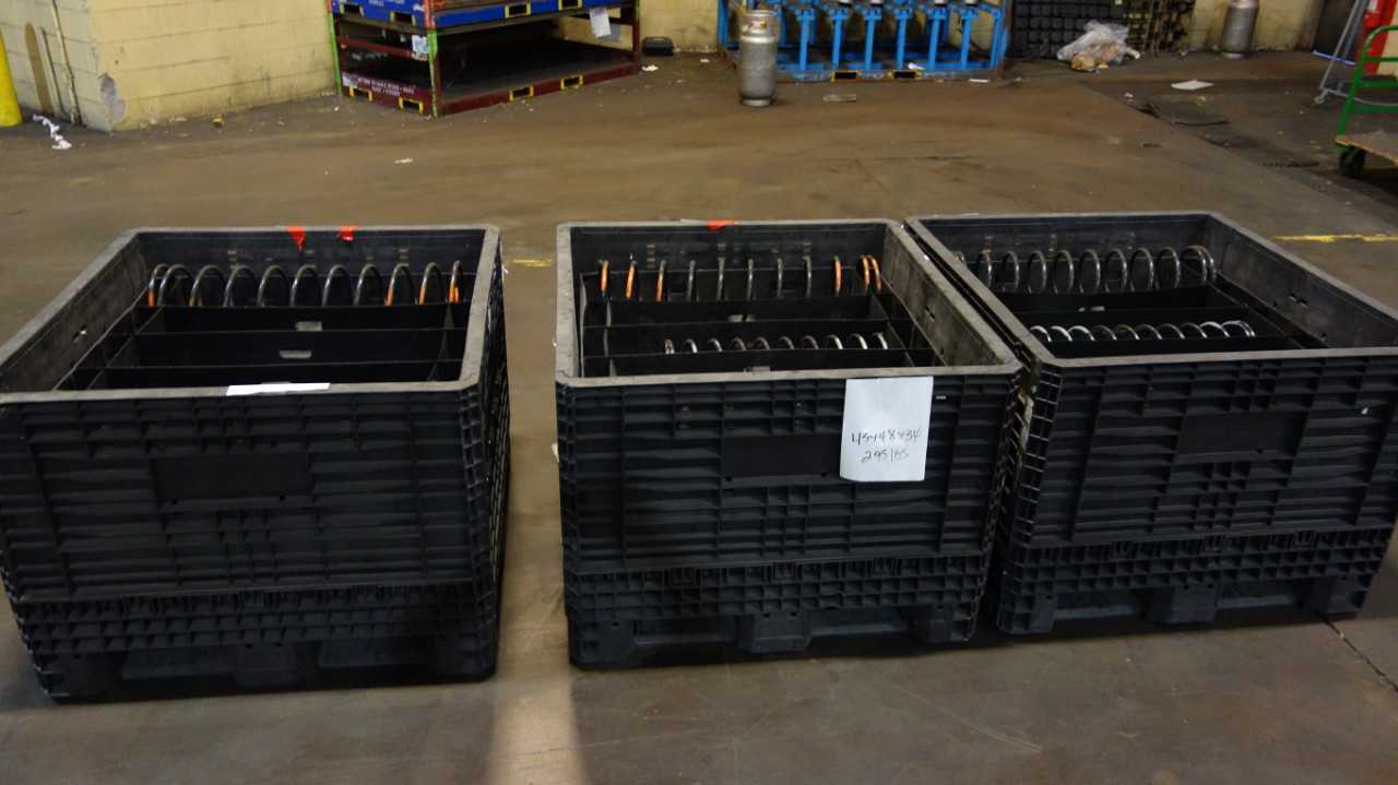 3 CRATES OF ASSORTED STEEL SPRINGS - MISCELLANEOUS