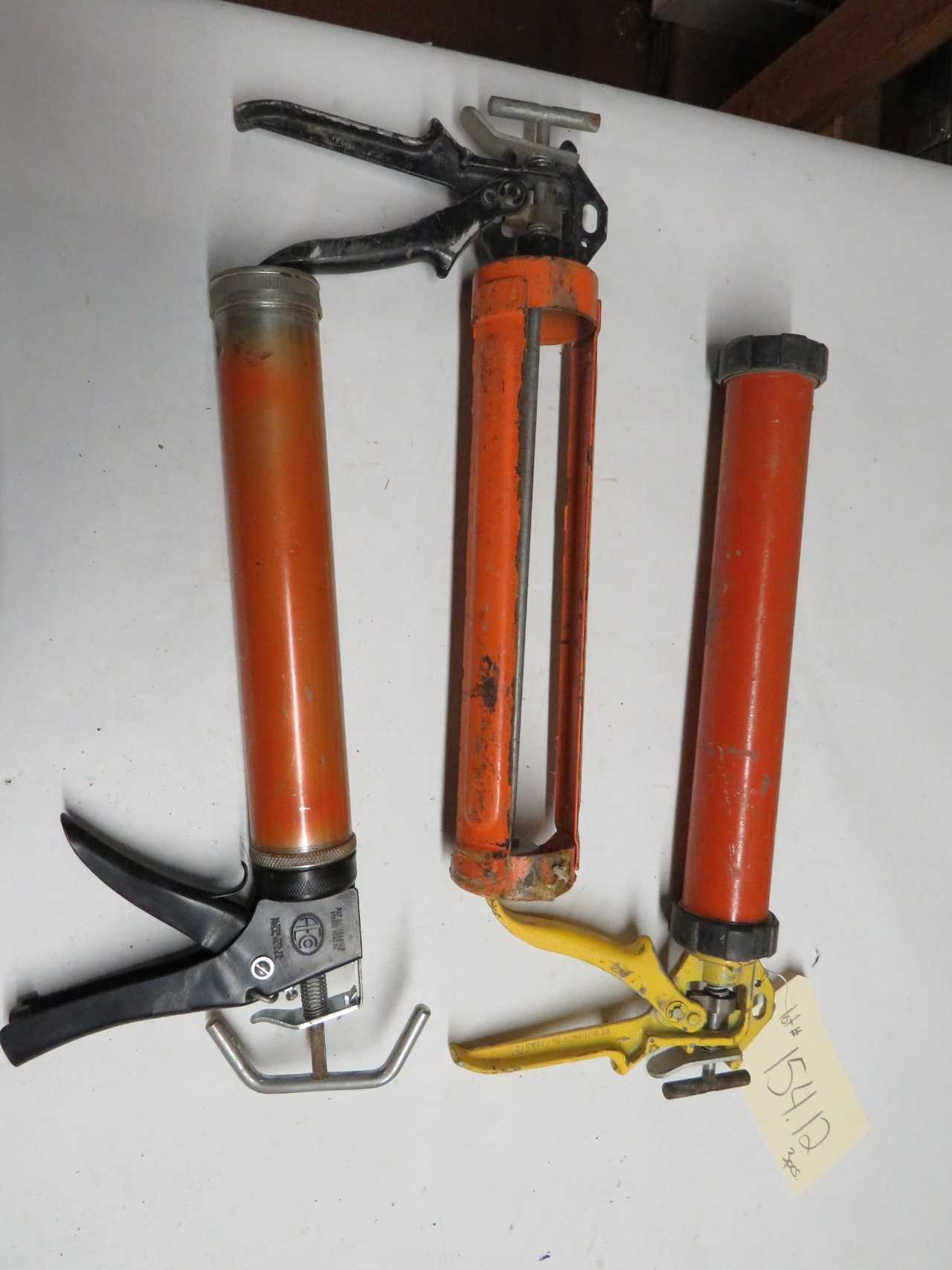 LOT OF 3 EPOXY CAULKING GUNS - ELECTRIC POWER TOOLS