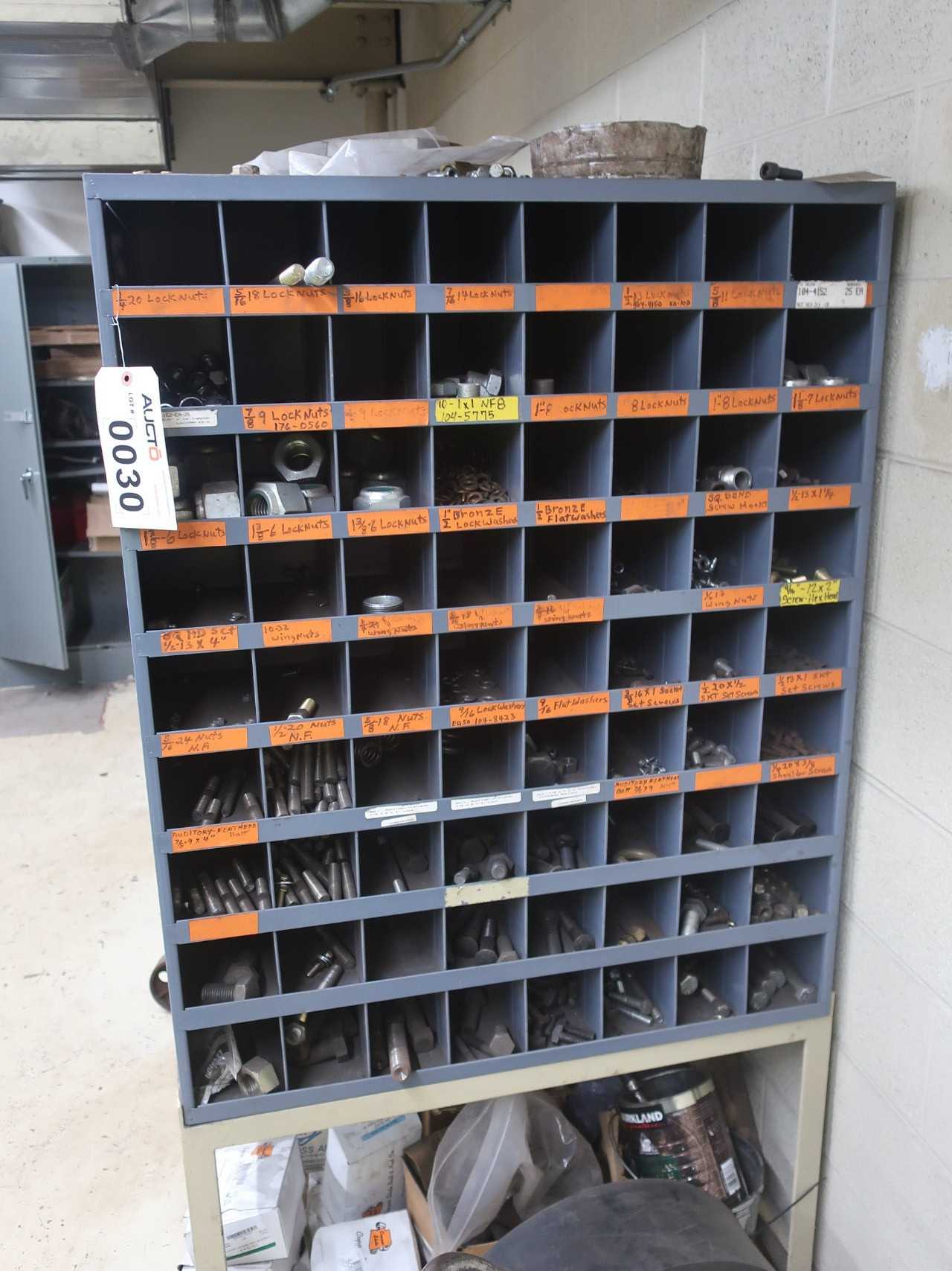 3x sections pigeon hole shelving with steel fasteners - SHELVING