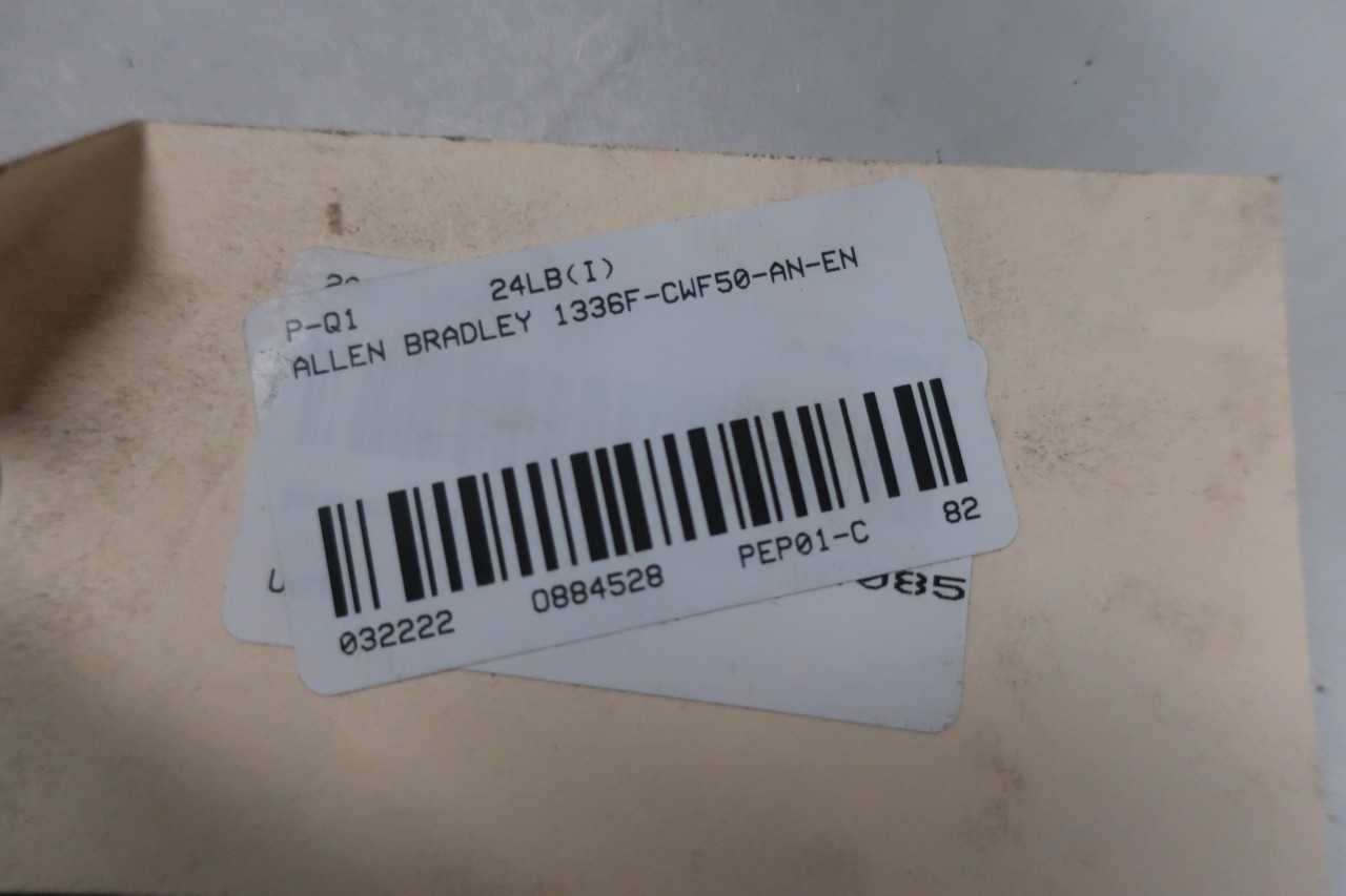 ALLEN BRADLEY 1336F-CWF50-AN-EN 1336 PLUS II AC VFD DRIVE - MOTOR DRIVES