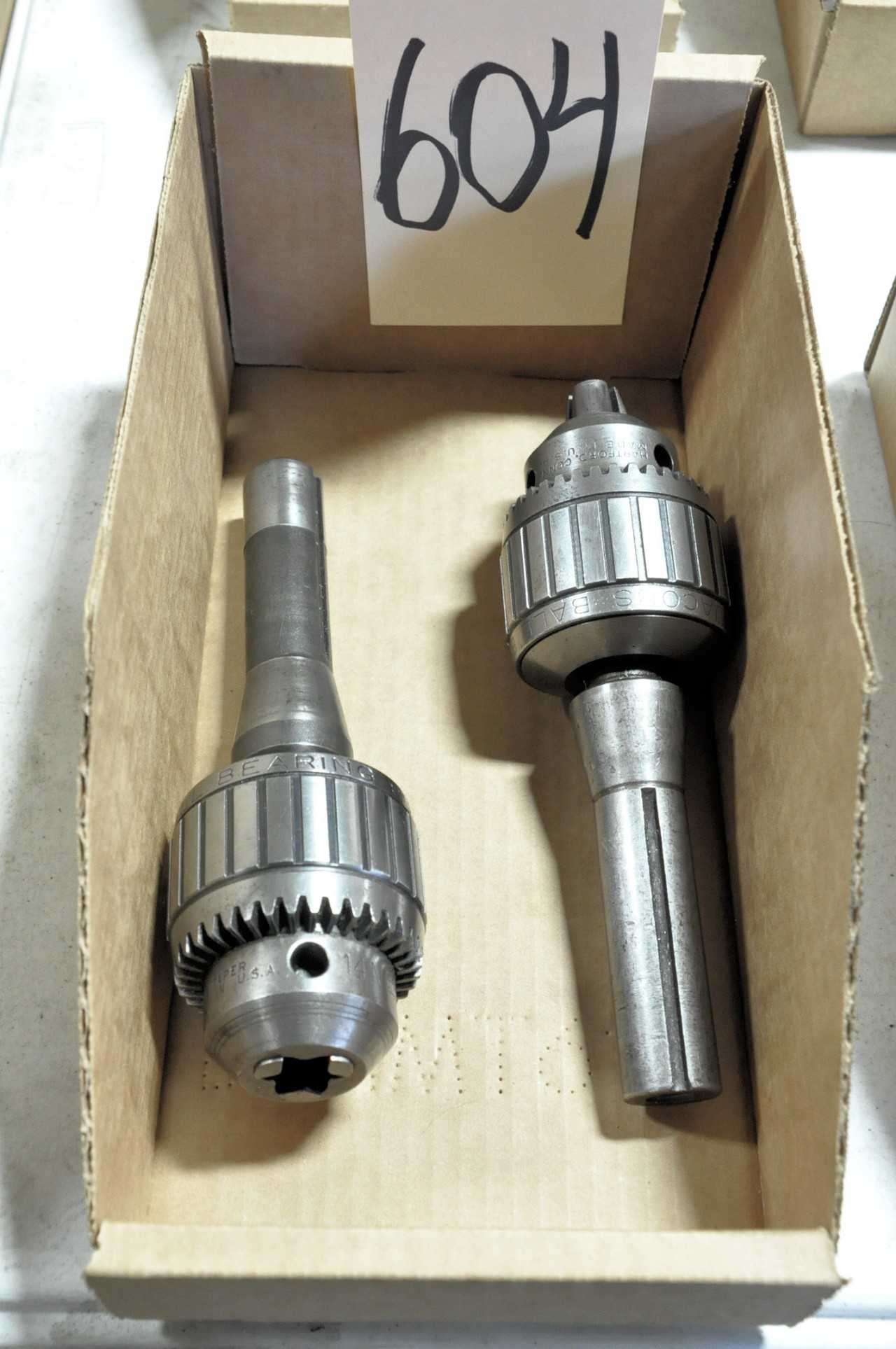 2 R8 Tool Holders with Jacobs No 14N Drill Chucks in 1 Box - ELECTRIC POWER TOOLS