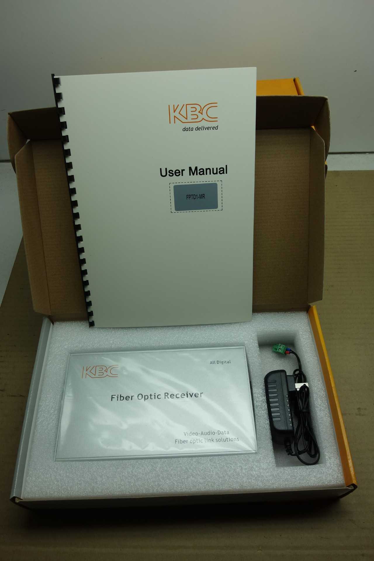 LOT OF 4 KBC FIBER OPTIC RECEIVERS - ELECTRICAL COMPONENTS