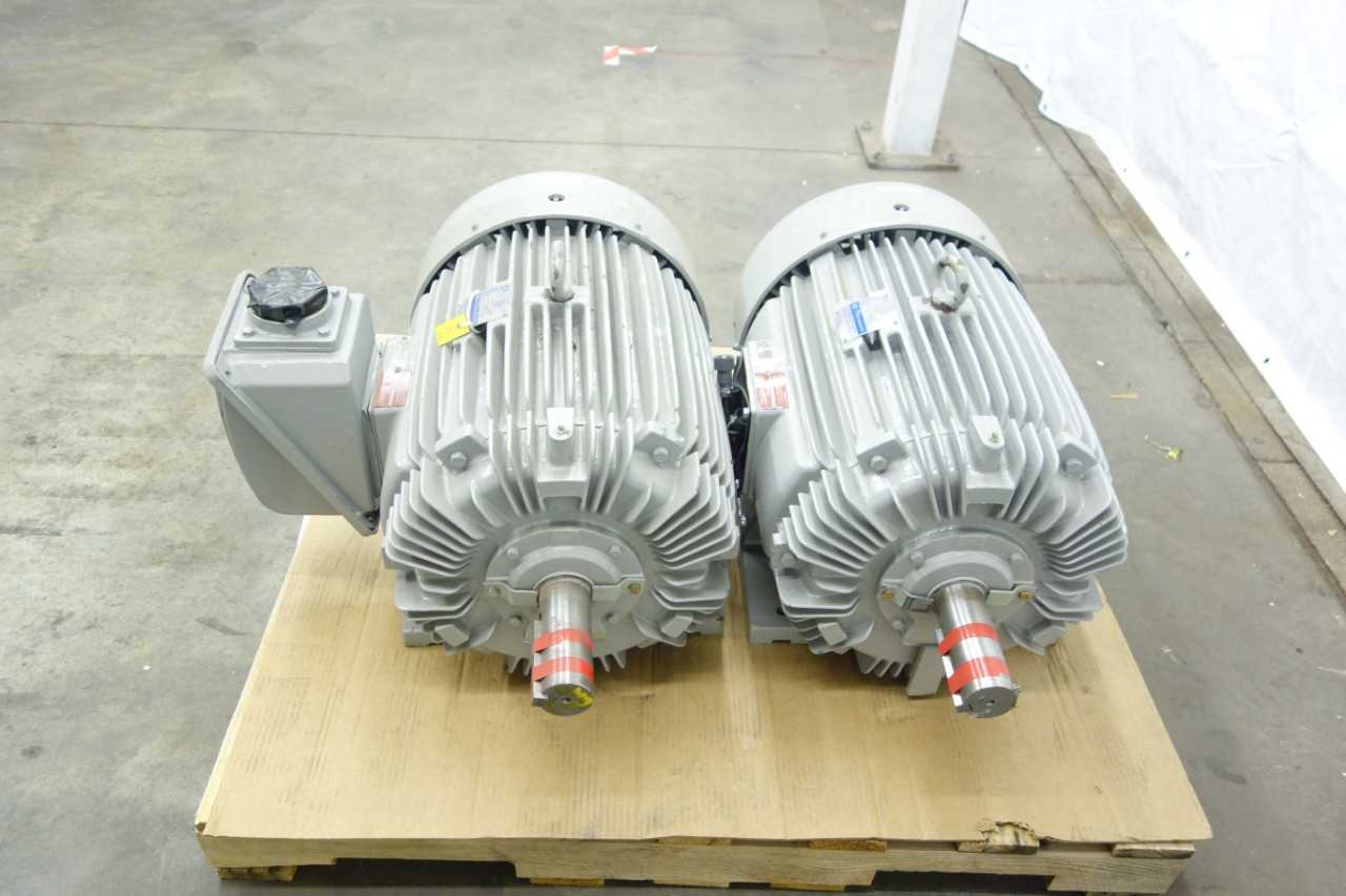LOT OF 2 ELETTRA TECHNOLOGY TYPE HE INDUCTION 365T AC MOTOR - ELECTRIC MOTORS