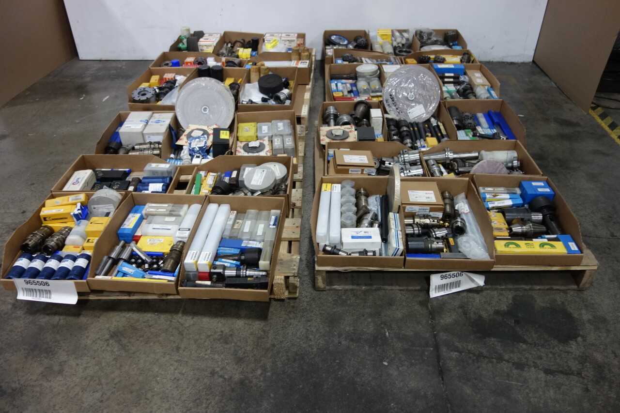 4 PALLETS OF ASSORTED METALWORKING TOOLS - HAND TOOLS