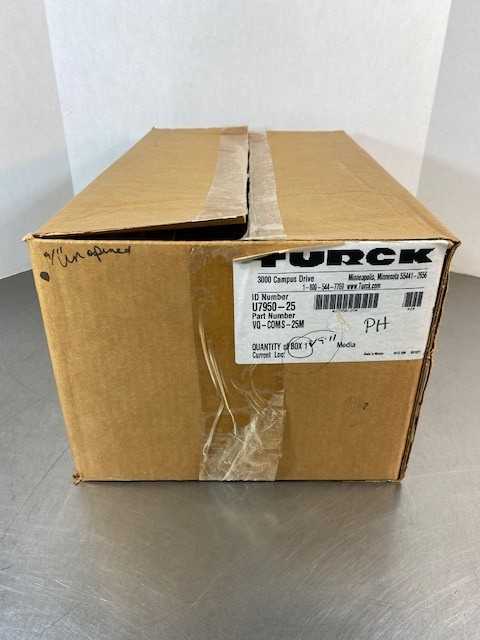 Box of 1 TURCK ID Number U7950-25 P/N VQ-COMS-25M Cable- New Open Box Item - ELECTRICAL COMPONENTS Box of 1 TURCK ID Number U7950-25 P/N VQ-COMS-25M Cable- New Open Box Item - ELECTRICAL COMPONENTS