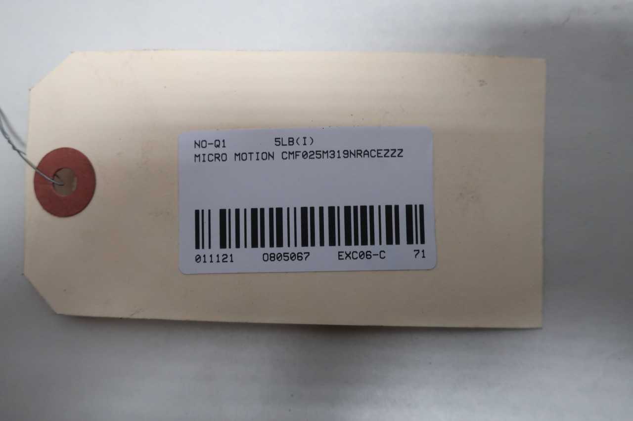 MICRO MOTION CMF025M319NRACEZZZ SENSOR CORIOLIS MASS FLOW METER - FLOW METER