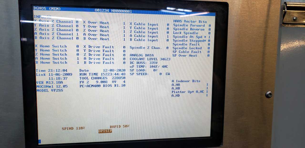 2004 Haas VF 2SS Vertical Machining Center - CNC MACHINING CENTERS