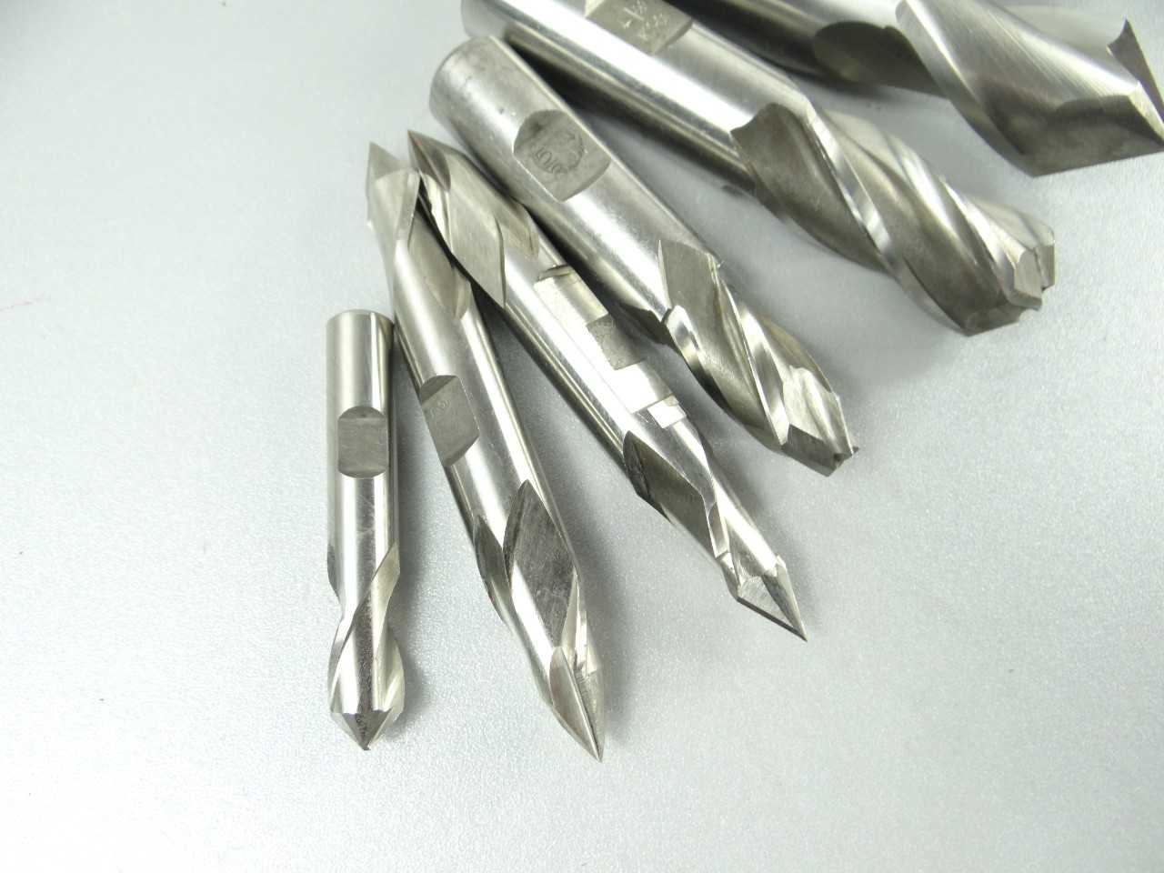 Lot of 8 HSS and HSCO Custom Drill Mills - MACHINING ACCESSORIES & TOOLING