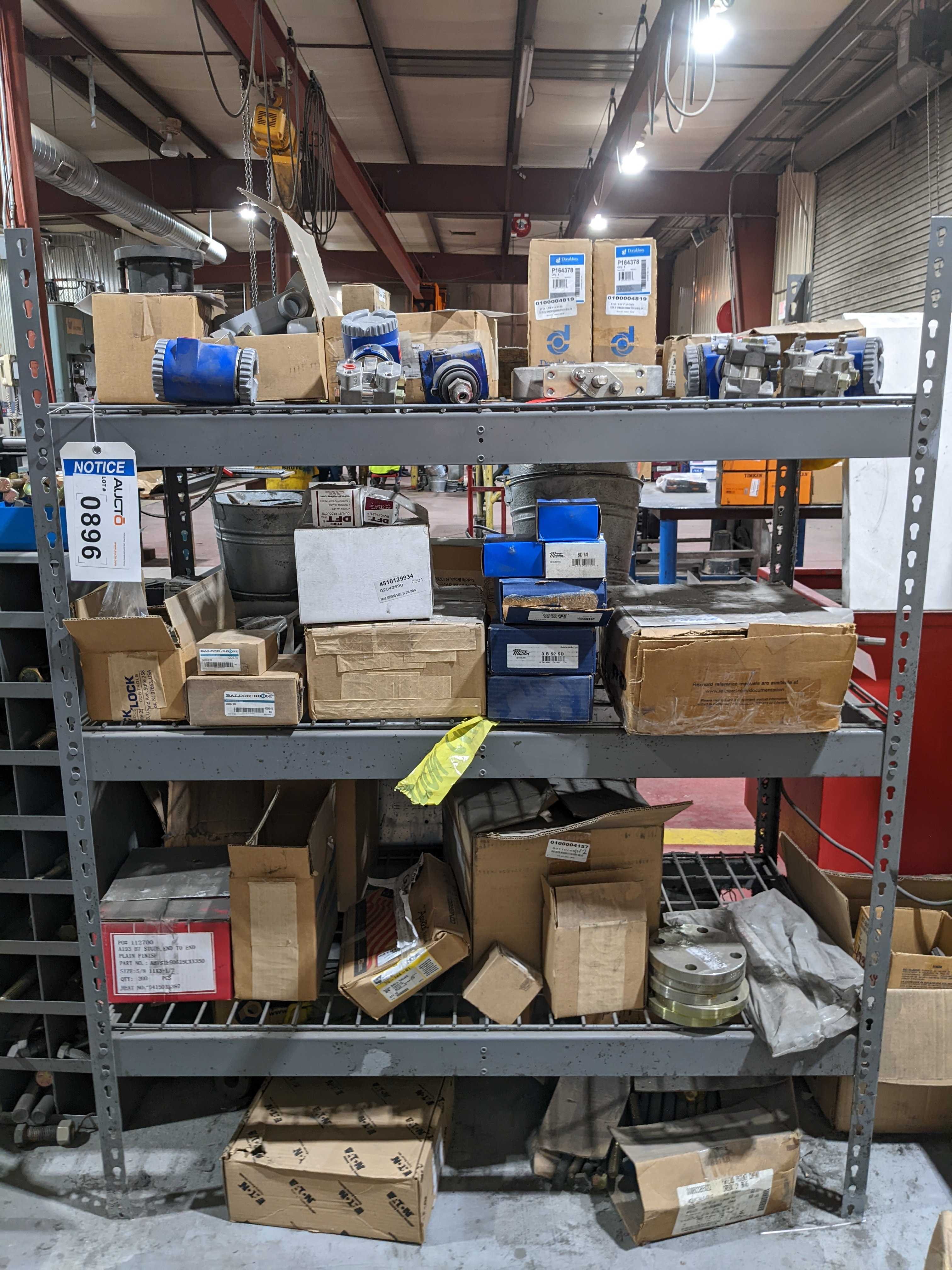 SHELVING AND CONTENTS - INDUSTRIAL PARTS SHELVING AND CONTENTS - INDUSTRIAL PARTS