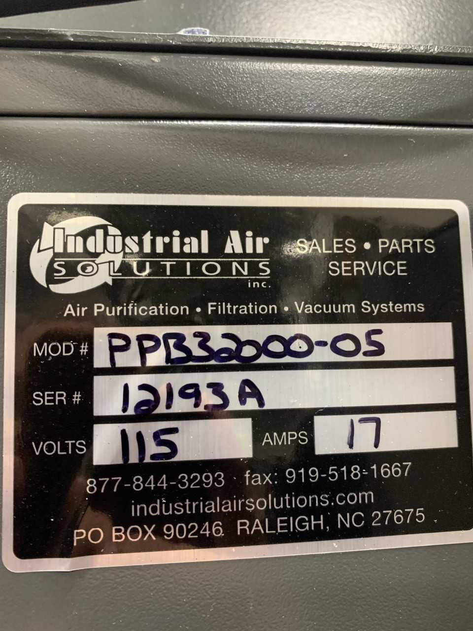 Industrial Air Solutions PPB32000-05 Smoke Extractor - PLANT & FACILITY