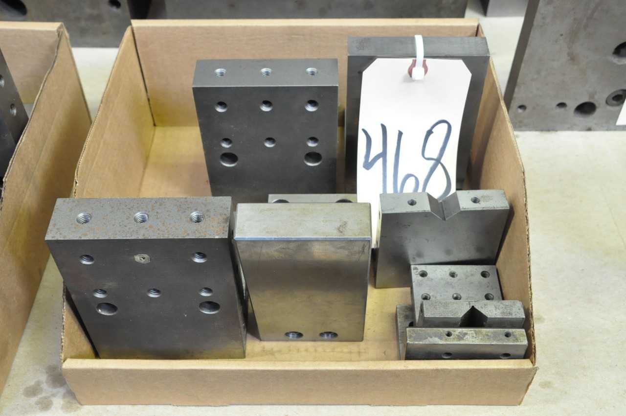 Various Small Angle Plates in 1 Box - MACHINING ACCESSORIES & TOOLING