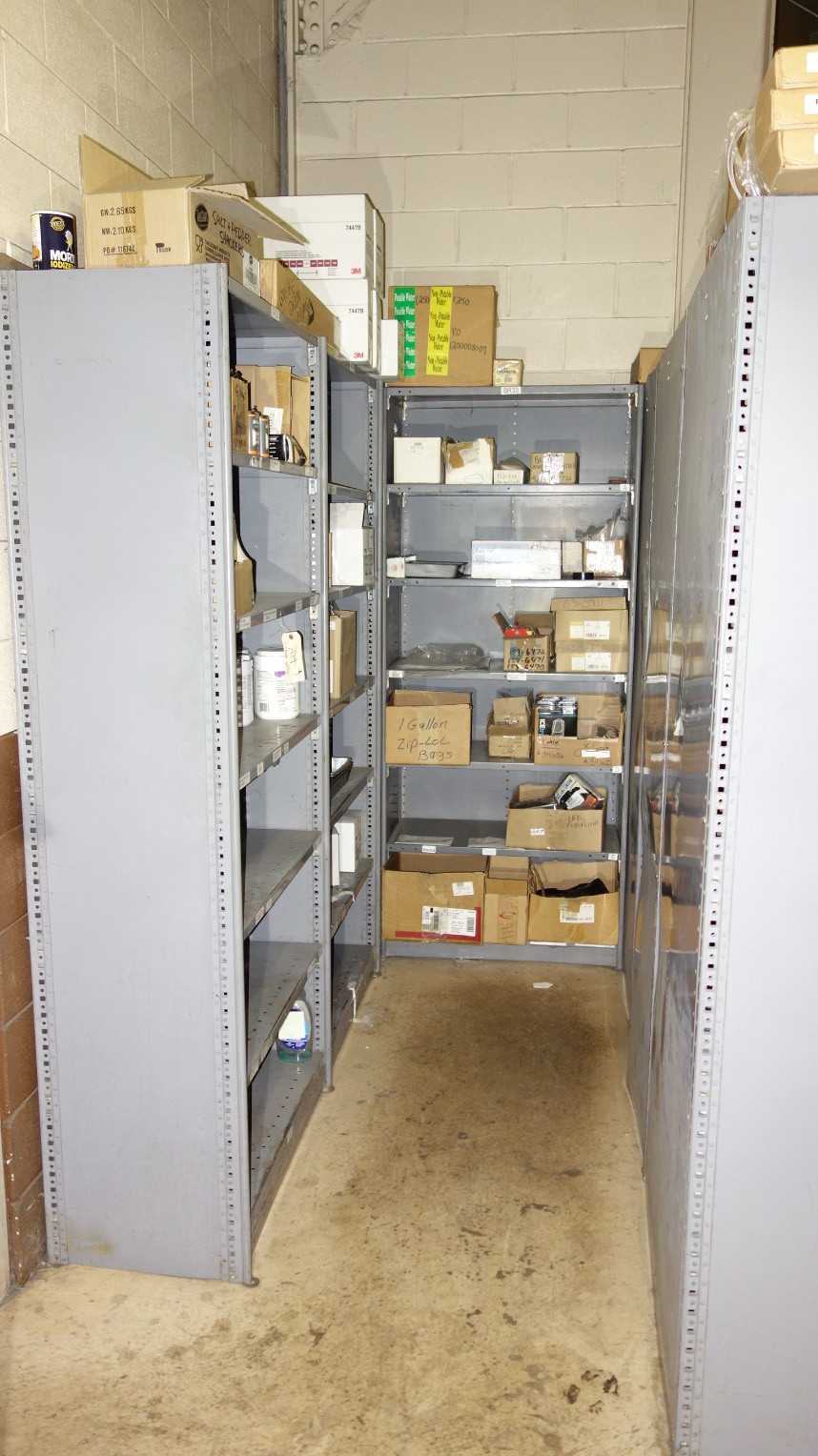 LOT OF STEEL SHELVING (ALL IN PICTURES) - SHELVING
