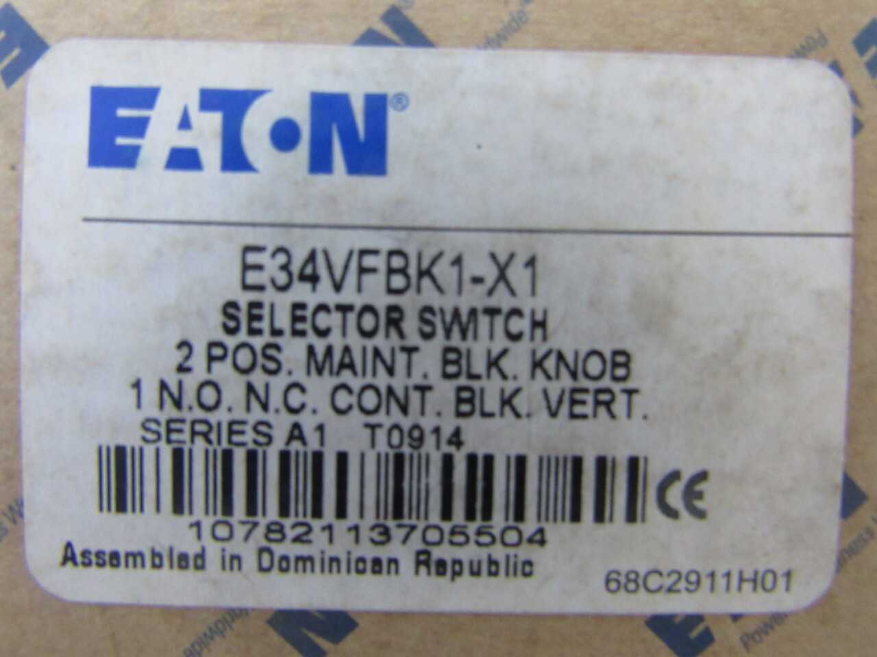 Quantity of 14x E34VFBK1-X1 Selector Switches - ELECTRICAL COMPONENTS