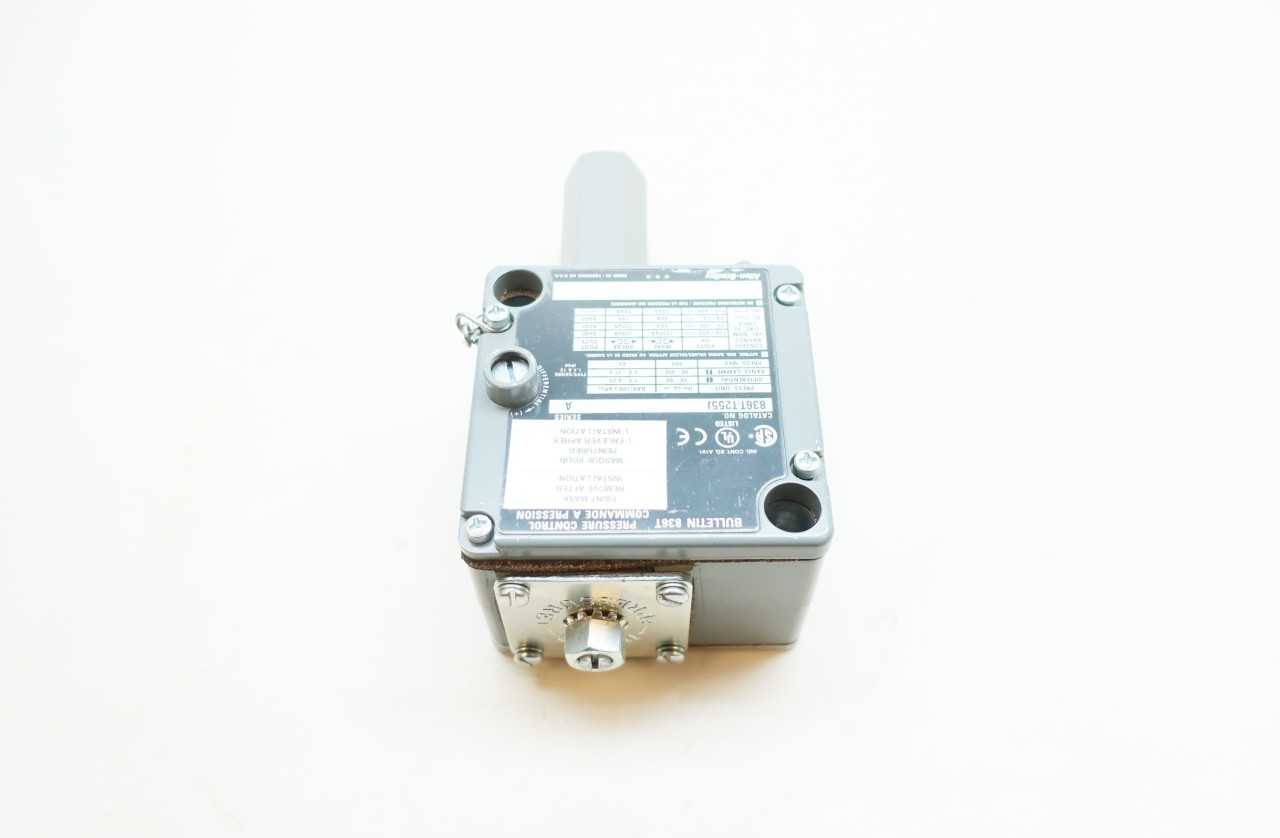 ALLEN BRADLEY 836T-T255J CONTROL 20-90/40-450PSI 24-72/72-120/120-600V-AC 115-600V-DC PRESSURE SWITCH - AUTOMATION & CONTROLS