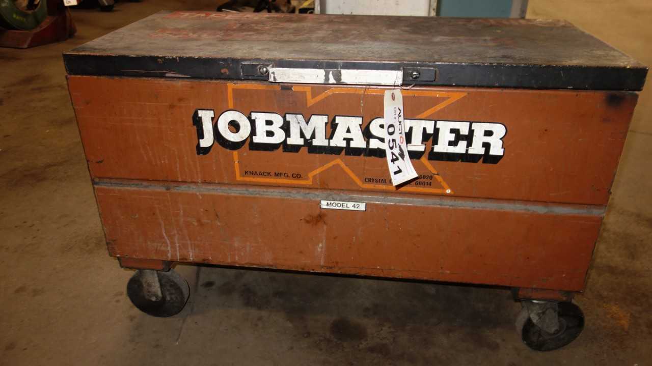 KNAACK JOBMASTER MOBILE TOOL CHEST WITH CONTENTS, ASSORTED TAPER LOCK BEARING PARTS - TOOL STORAGE