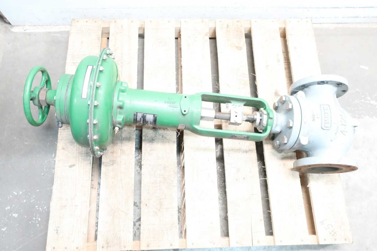 FISHER FT PNEUMATIC 667 125 STEEL FLANGED 4IN CONTROL VALVE - CONTROL VALVE