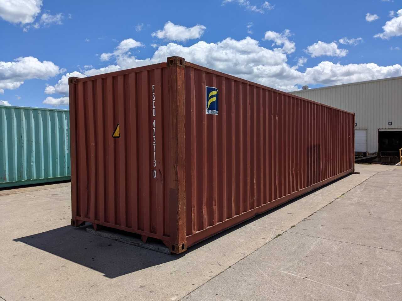 FLORENS 40FT STANDARD CUBE SHIPPING CONTAINER - INDUSTRIAL PARTS