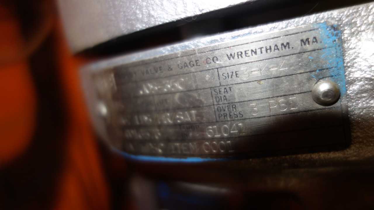 COSBY J05-35C 3-K-4 3X4IN STEEL RELIEF VALVE - RELIEF VALVE