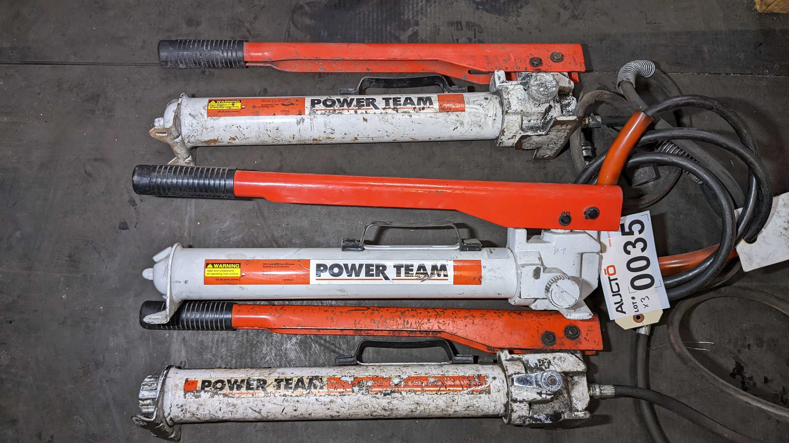 LOT OF 3 HYDRAULIC PUMPS - INDUSTRIAL PARTS