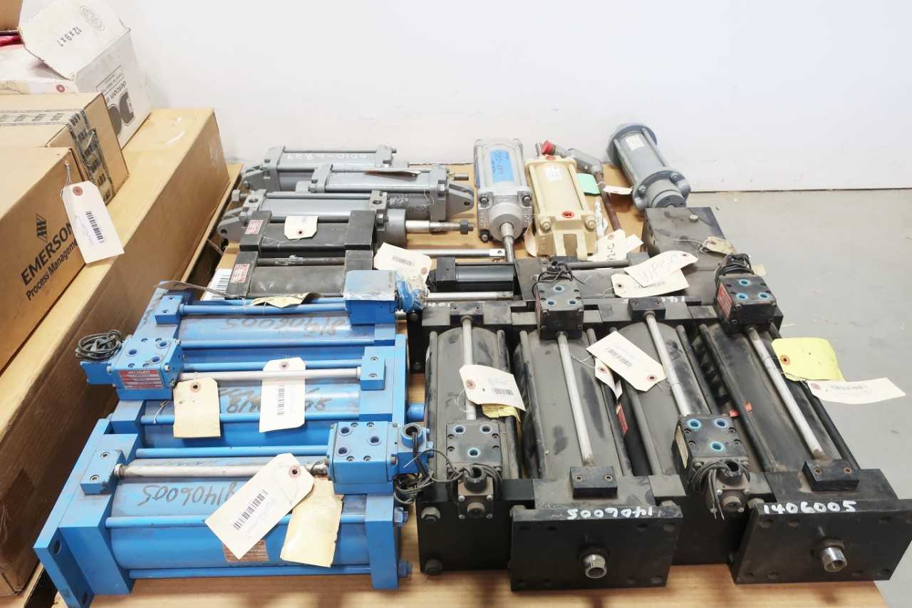 2 PALLETS OF ASSORTED CYLINDERS AND SENSORS - INSTRUMENTATION