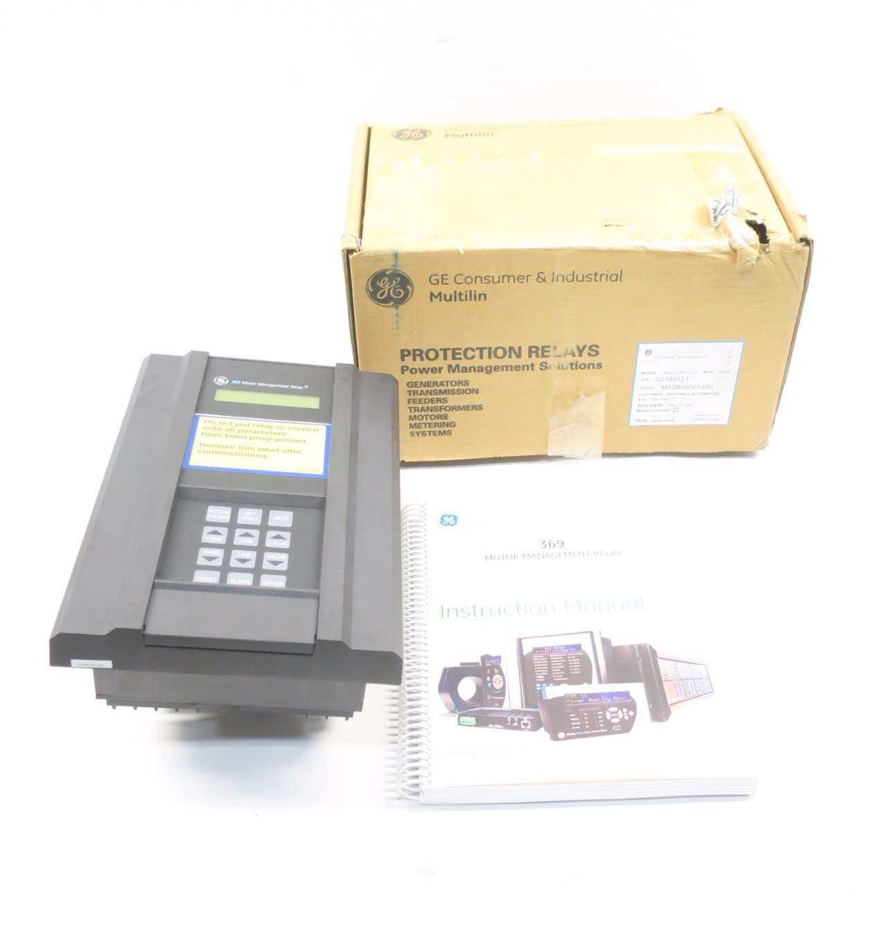 GENERAL ELECTRIC GE 369-HI-0-M-F-0-0-0 RELAY - AUTOMATION & CONTROLS