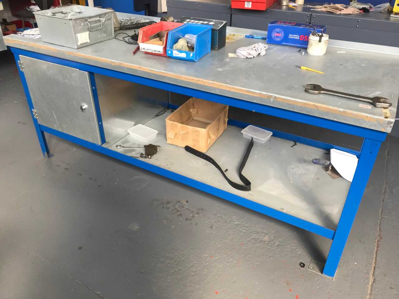 Metal Top Workbench with tool cupboard - PLANT & FACILITY