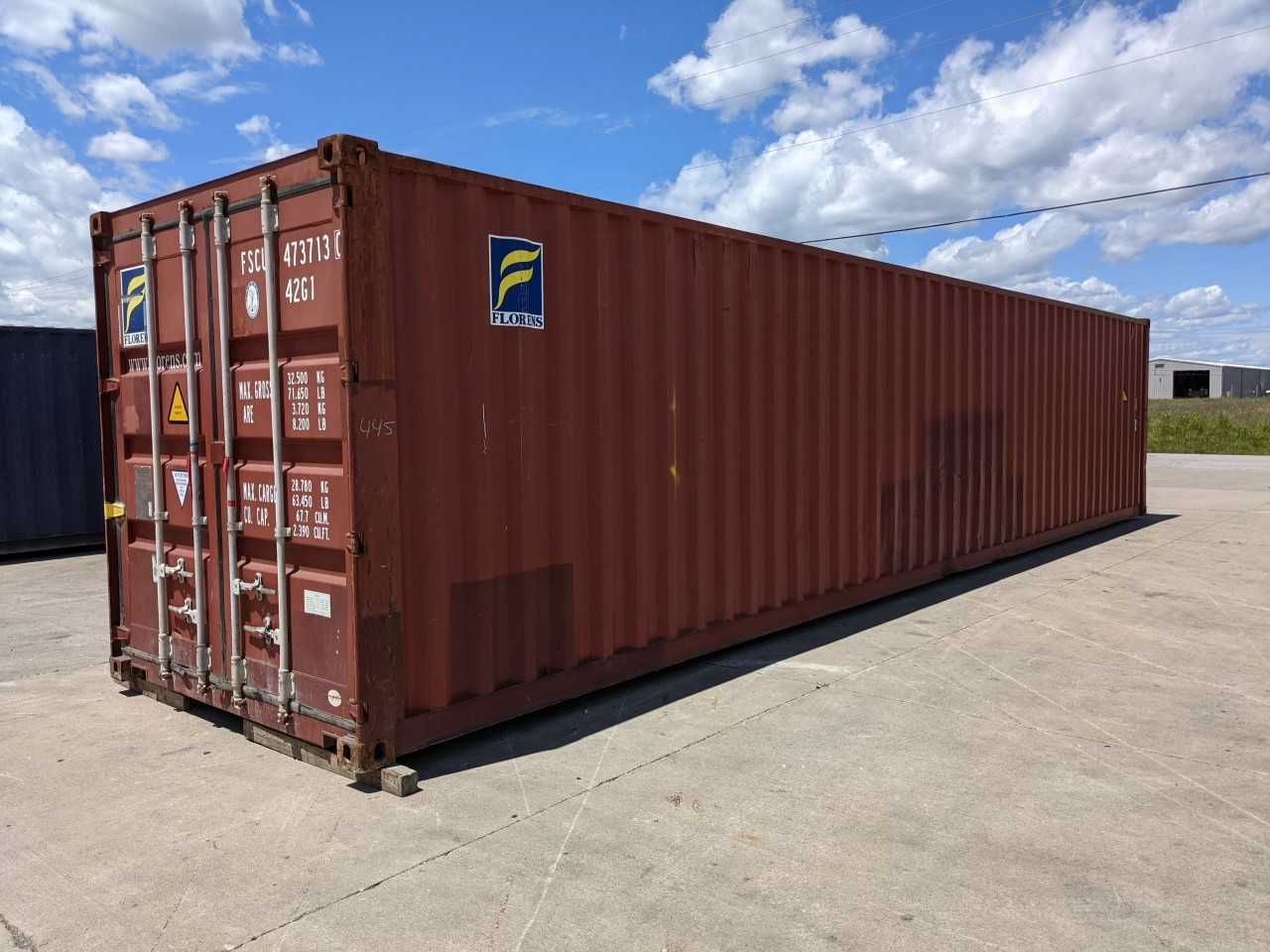 FLORENS 40FT STANDARD CUBE SHIPPING CONTAINER - INDUSTRIAL PARTS