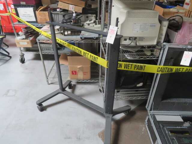 TV Stand on wheels. Solid steel. Very heavy. For use in trade shows. - MISCELLANEOUS
