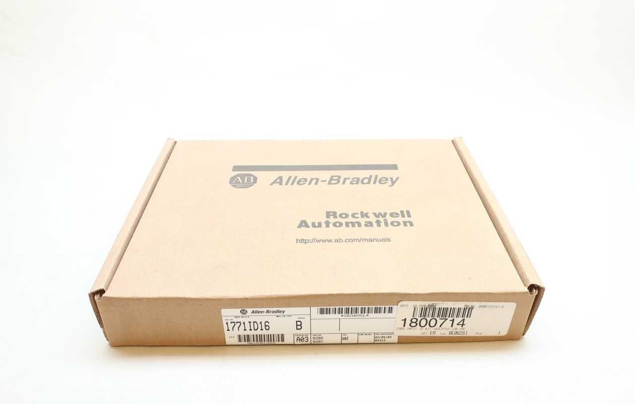 ALLEN BRADLEY 1771ID16 SER B INPUT MODULE - AUTOMATION & CONTROLS