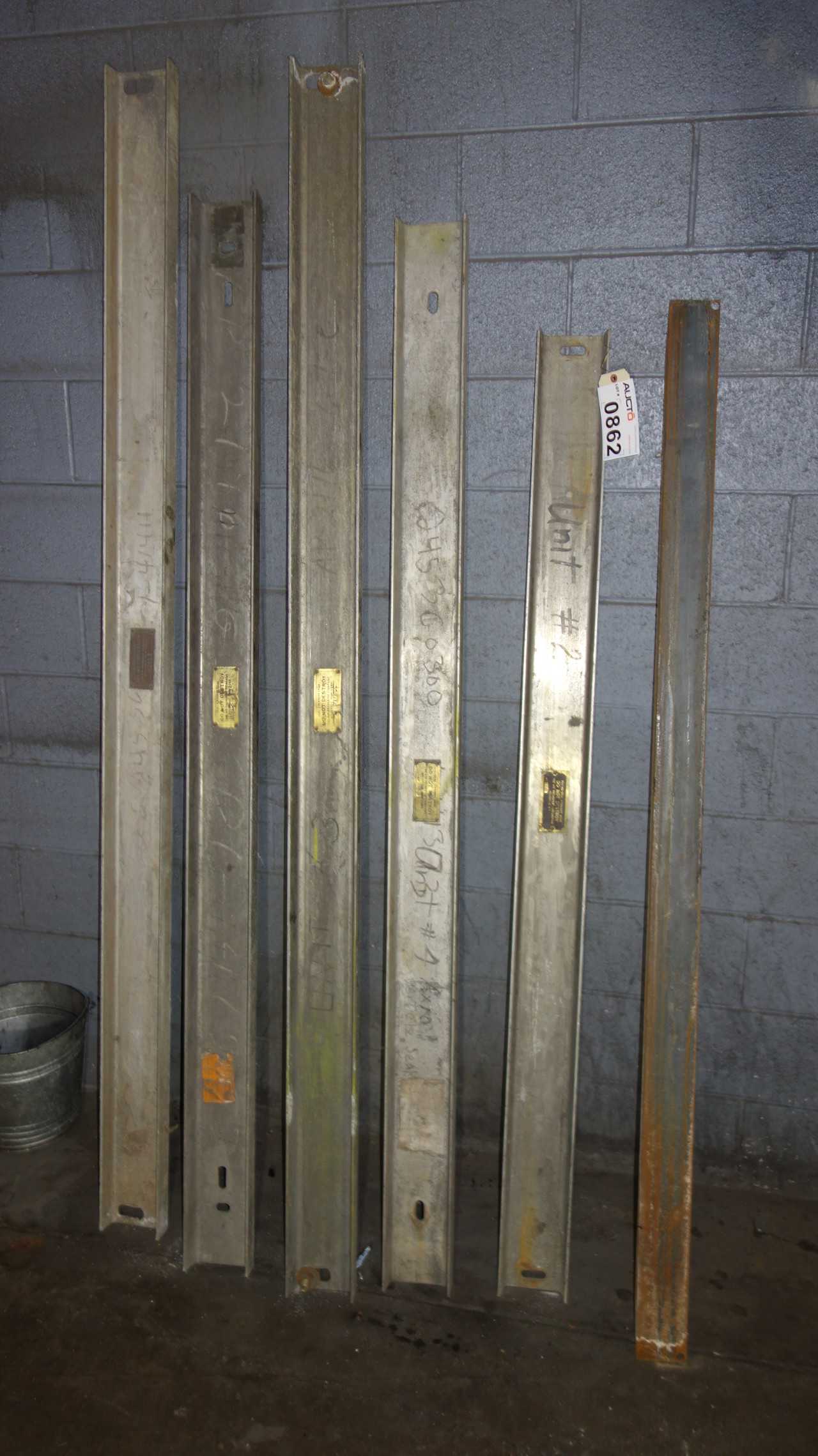 LOT OF 6 AIR PREHEATER COMPANY SEAL STRAIGHT EDGES - MISCELLANEOUS