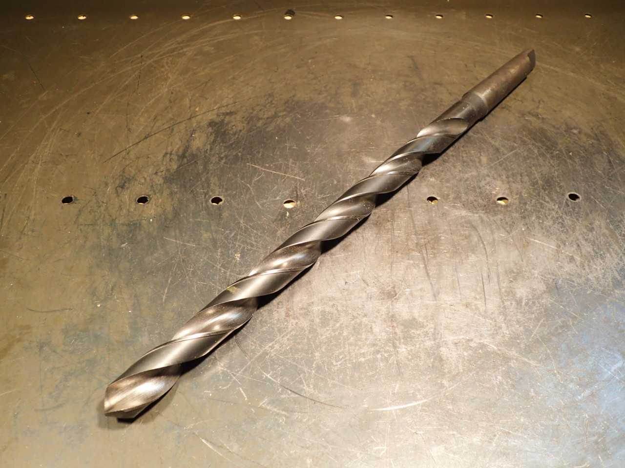 PTD 7/8" HSS Drill Bit: 11-3/4" Extra Long Flutes, Morse Taper #3 Shank MT3 3MT - WORKHOLDING