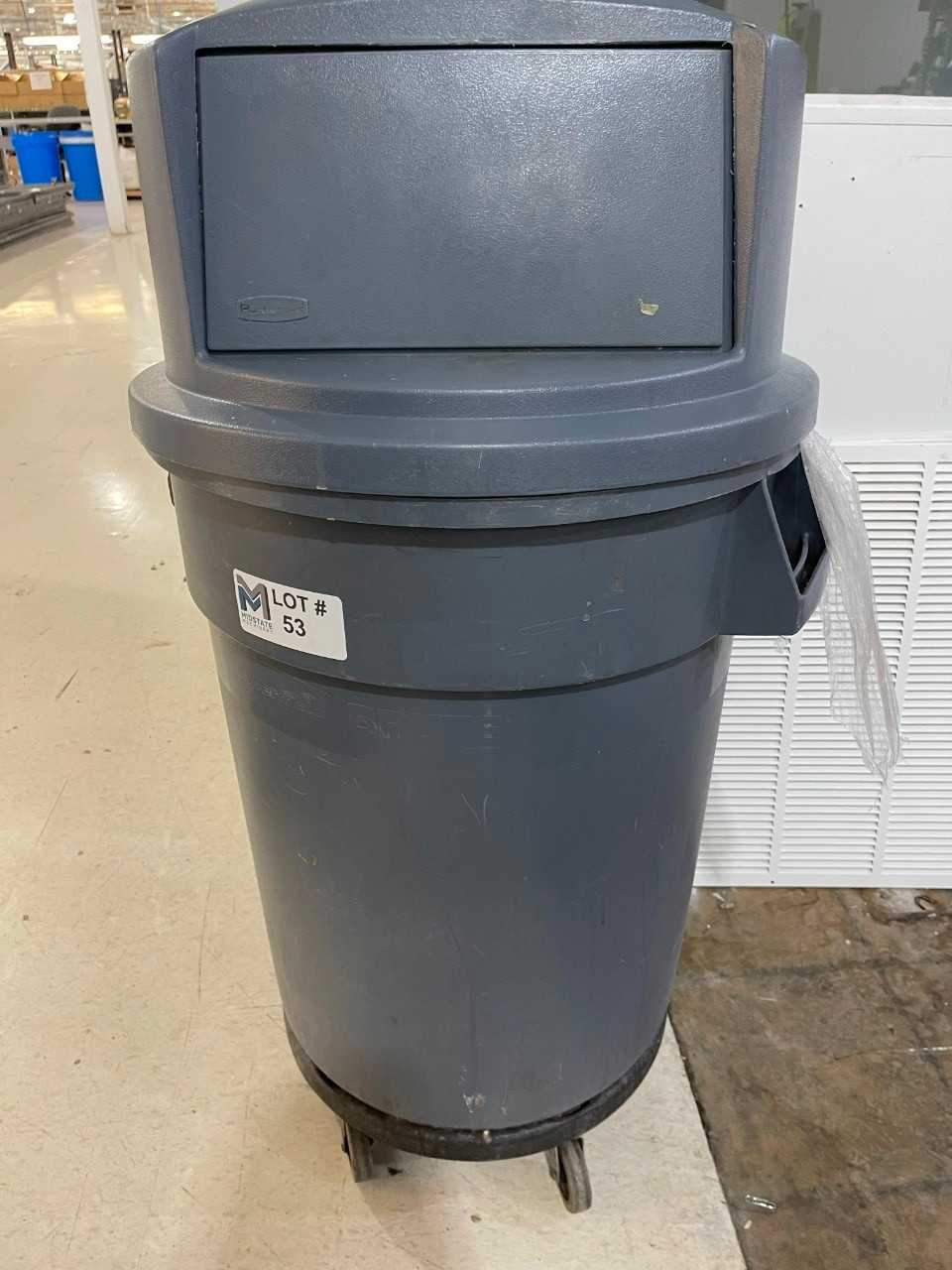 50 Gallon Rolling Trash Can - WASTE BINS