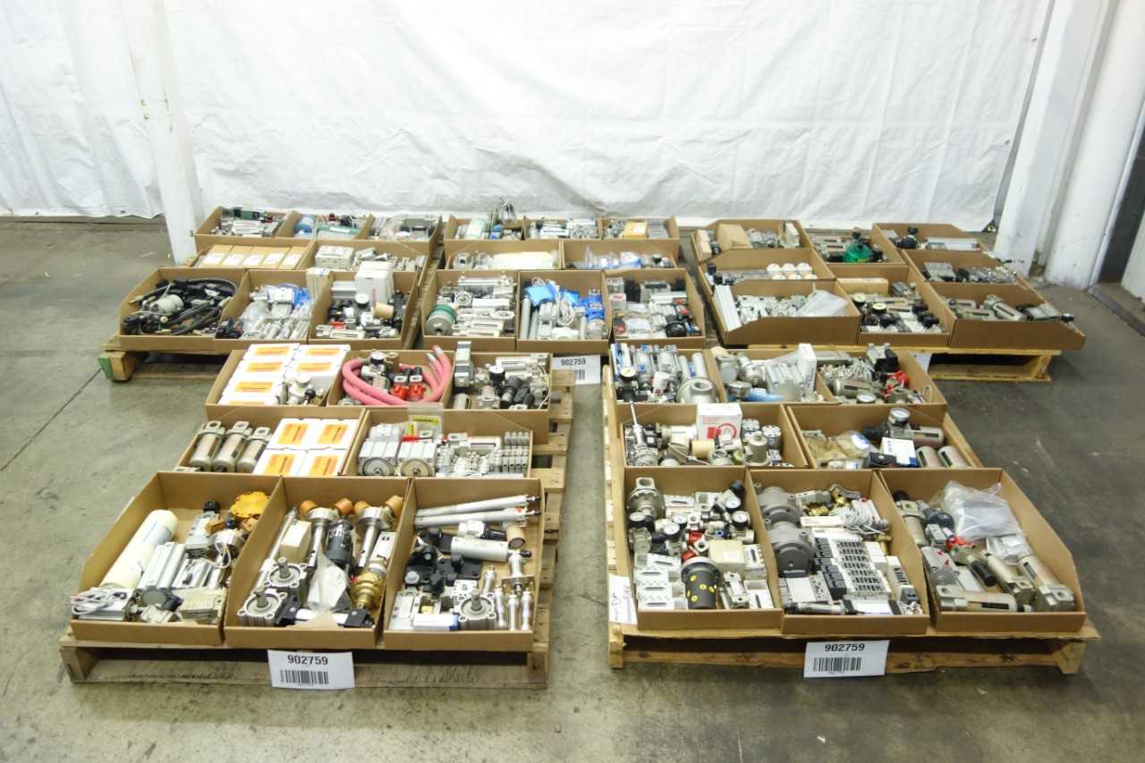 5 PALLETS OF ASSORTED PNEUMATIC REPLACEMENT PARTS - PNEUMATIC POWER TOOL
