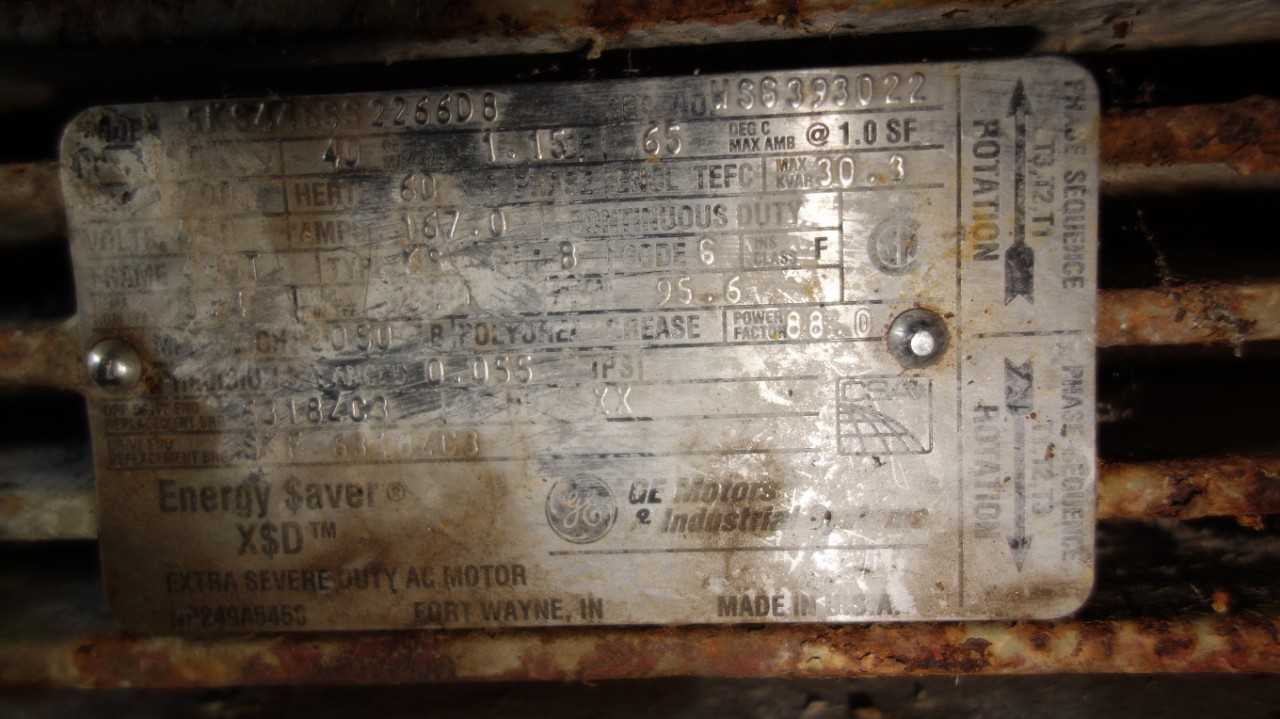 GENERAL ELECTRIC 445T 150HP 460V-AC ELECTRIC MOTOR - ELECTRIC MOTORS